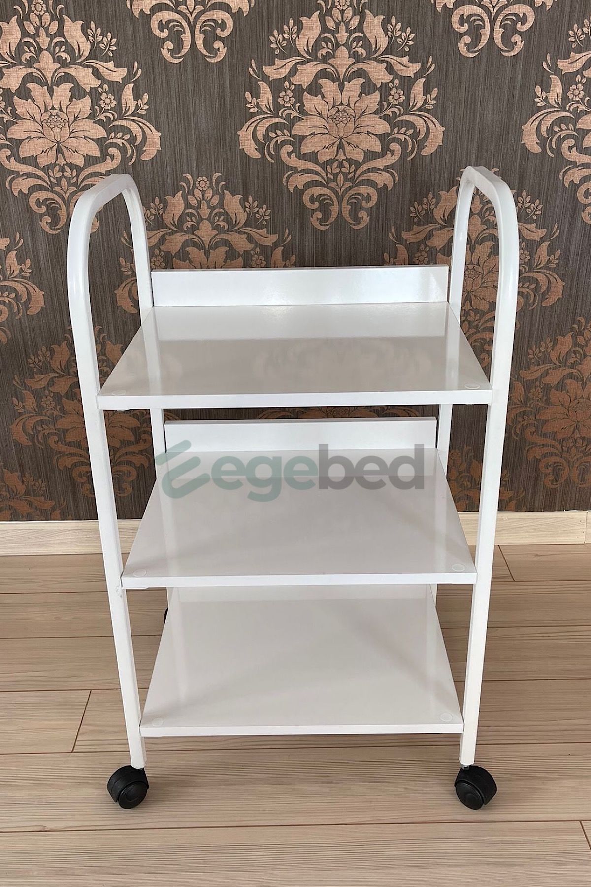 Üç Raflı Etejer - Beyaz
