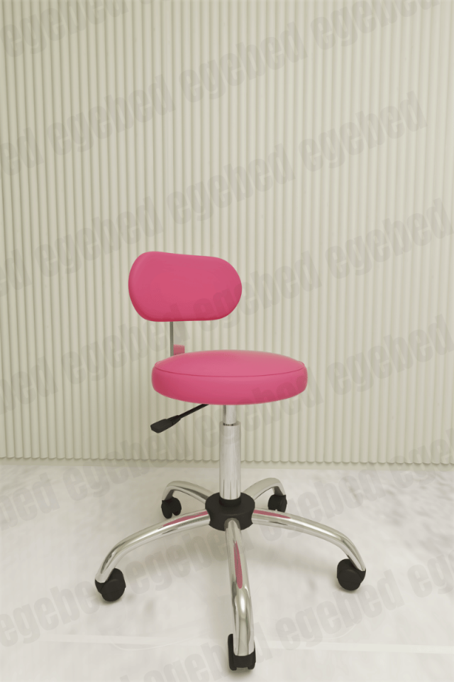 Uzman Taburesi – Krom Ayaklı (Sırt Destekli)