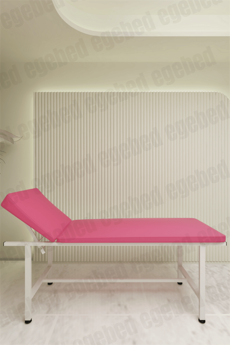 Manuel Ayarlanabilir Muayene Yatağı– Ağda & Hasta Sedyesi 22 Pembe