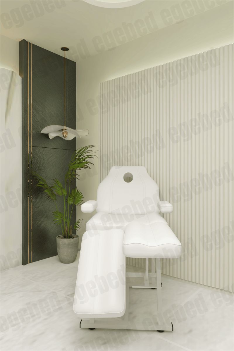 Profesyonel Oynar Ayaklı Cilt Bakım Yatağı