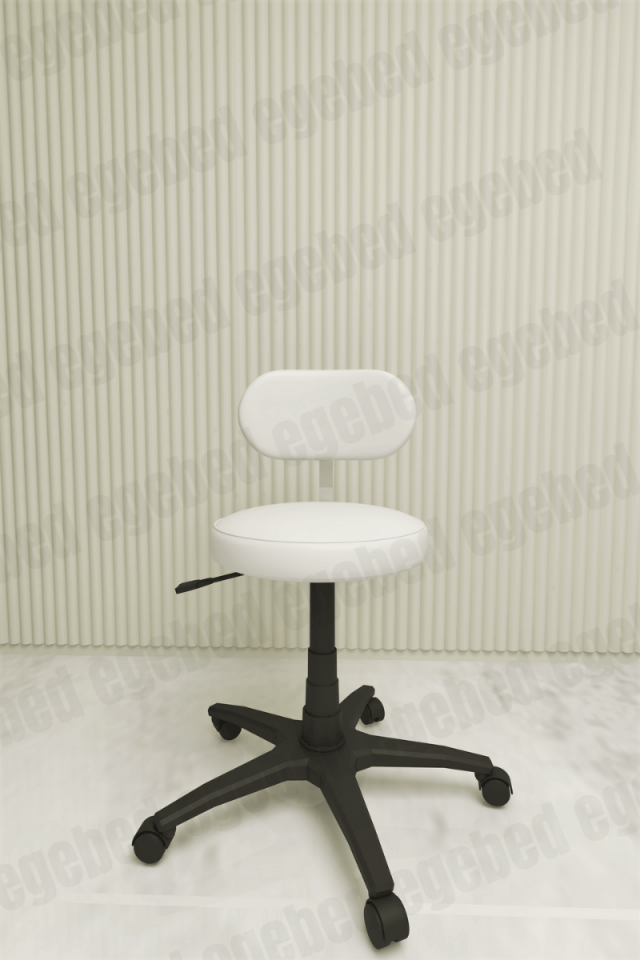 Cilt Bakım Yatağı Seti – Plastik Ayak Tabure ve Tek Çekmece Etejer (Paris Model)