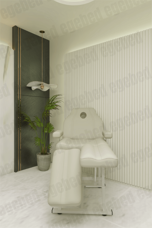 Profesyonel Oynar Ayaklı Cilt Bakım Yatağı