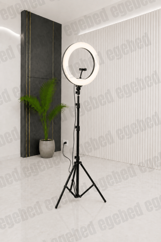 Siyah Yuvarlak Ring Light Işık (21 İnç)
