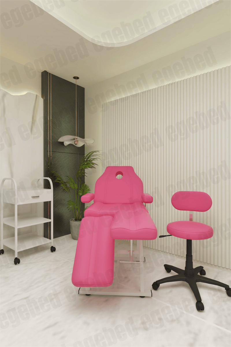 Pembe Tek Çekmeceli Oynar Ayak Set