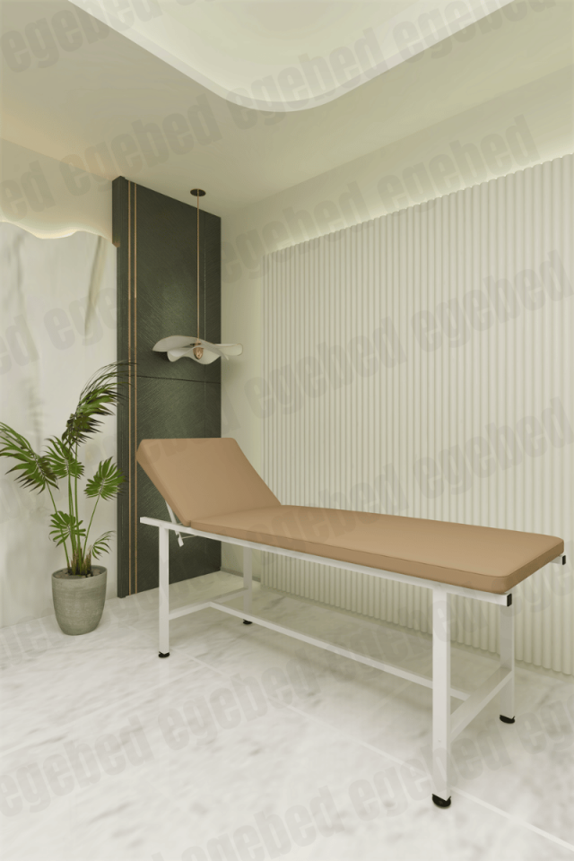 Kahverengi- Muayene Masası-Ağda Yatağı-Hasta Sedyesi